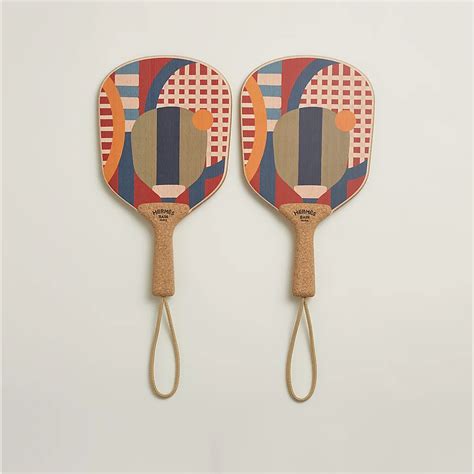 hermes beach ball set|Balles au Bond set of 2 beach rackets .